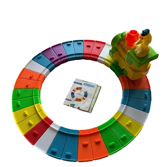 Vintage Sesame Street Big Bird Melody Train 1986 by Blue Box with Musical Tracks - Picture 1 of 8